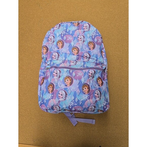 Disney Frozen 2 Elsa Anna 16" Large Backpack Girl's Book Bag - Picture 1 of 7